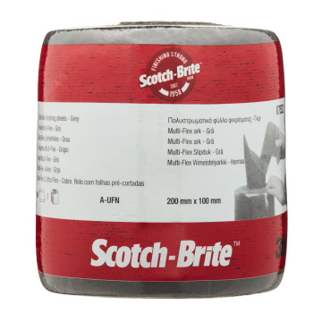 3M 07522 Scotch-Brite Multi-Flex grå 100 x 200 mm ultrafine