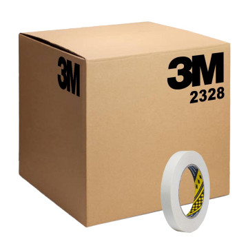 3M 2328 Maskeringstape 18mm x 50m beige 80°C - 48 ruller