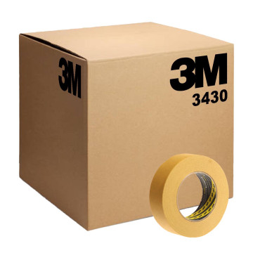 3M 3430 Maskeringstape 36mm x 50m brun 110°C - 24 ruller (Utgående)