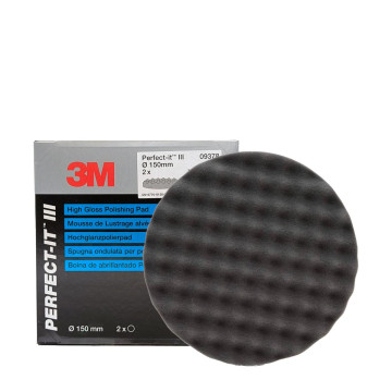 3M Perfect-It polerpad myk 150mm vaflet sort - 2PK