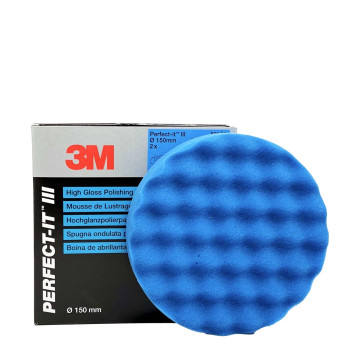 3M Perfect-It polergpad myk 150mm vaflet blå - 2PK