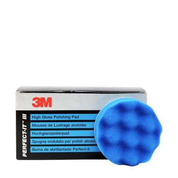 3M Perfect-It polergpad myk 75mm vaflet blå - 4PK