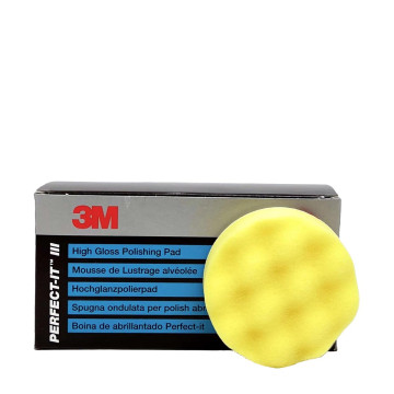 3M Perfect-It polerpad medium 75mm vaflet gul - 4PK