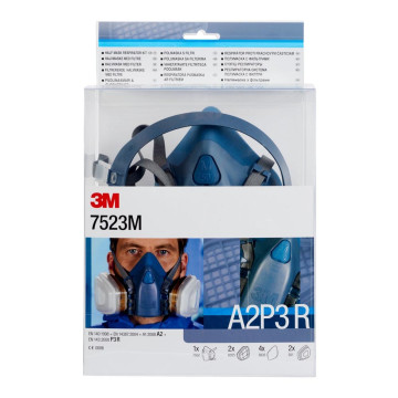 3M 7500 Halvmaske Med Filter Str. M