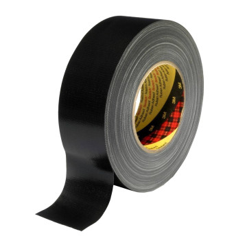 3M Y389 Lerretstape 50mm x 50m sort