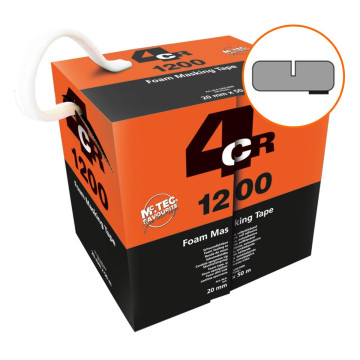 4CR 1200 Kantmaskeringstape hvit 20mm x 50m