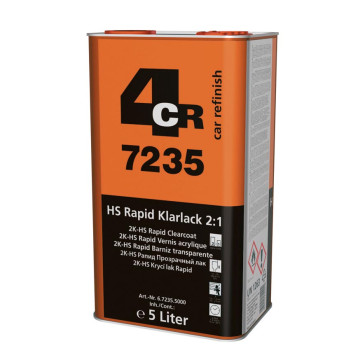 4CR 7235.5000 2K HS Rapid Klarlakk 2:1 - 5L