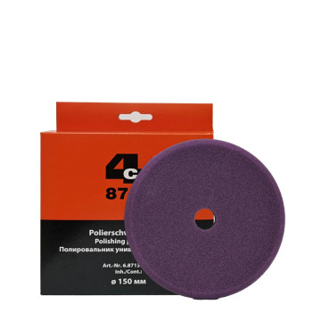 4CR 8712 polerpad medium 125mm flat lilla