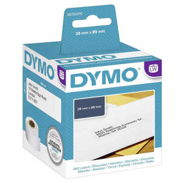 DYMO 99010 Dymo Etiketter 2Pk 28 X 89 Mm