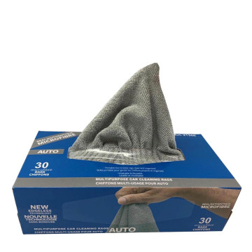 Mikrofiberkluter i dispensereske grå 30 x 30 cm - 30PK