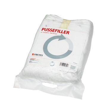 Fretex stoffiller hvit - 10KG
