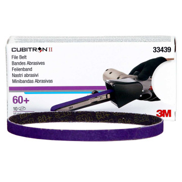 3M Cubitron II P60+ slipebånd, 10x330mm - 10 stk