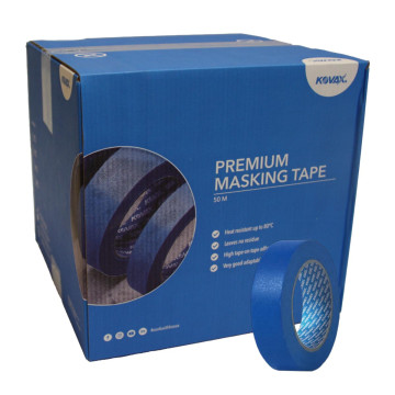 Kovax Premium maskeringstape 36mm x 50m blå 80°C - 24 ruller