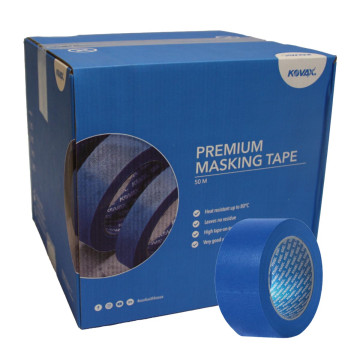 Kovax Premium maskeringstape 48mm x 50m blå 80°C - 24 ruller