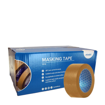 Kovax Maskeringstape 48mm x 50m brun 80°C - 18stk
