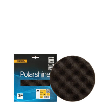 Mirka Polarshine polerpad myk 85mm vaflet sort - 2PK