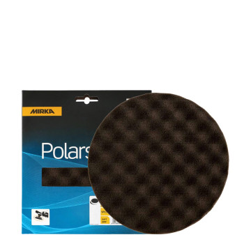 Mirka Polarshine polerpad myk 150mm vaflet sort - 2PK