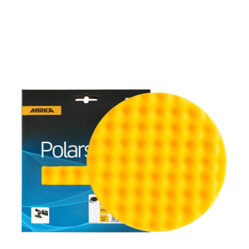 Mirka Polarshine polerpad medium 150mm vaflet gul - 2PK