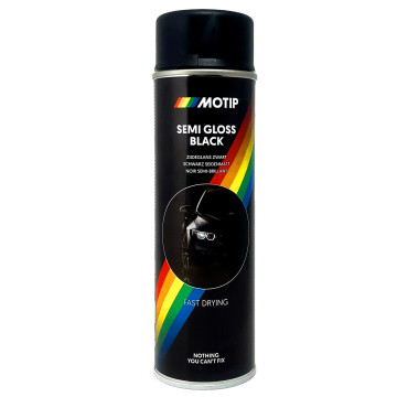 MOTIP RAL9005 Sort halvblank 500 ML