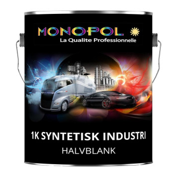 Monopol 602 1K Syntetisk Industrilakk halvblank - 1L