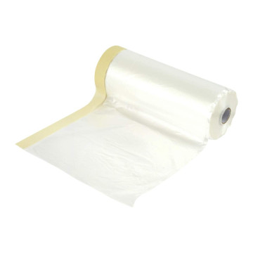 Flush 111 Maskeringsfilm med tape 35cm x 25m