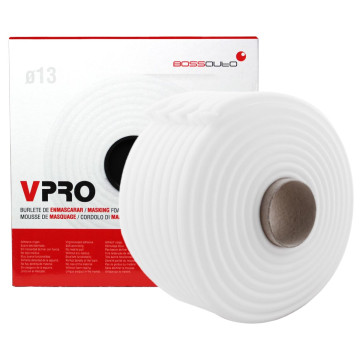 BossAuto VPRO kantmaskeringstape hvit 13mm x 50m