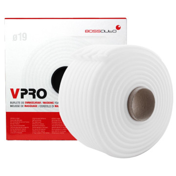 BossAuto VPRO kantmaskeringstape hvit 19mm x 50m
